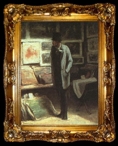 framed  Honore  Daumier The Print Collector, ta009-2